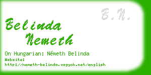 belinda nemeth business card